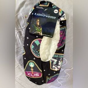 Disney Black Lightyear Kids Slippers M/L
